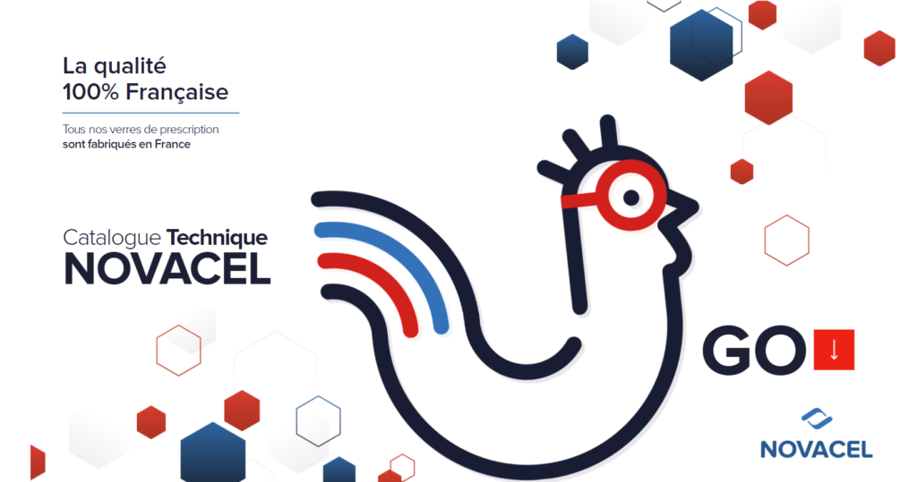 marque novacel de verre de lunettes