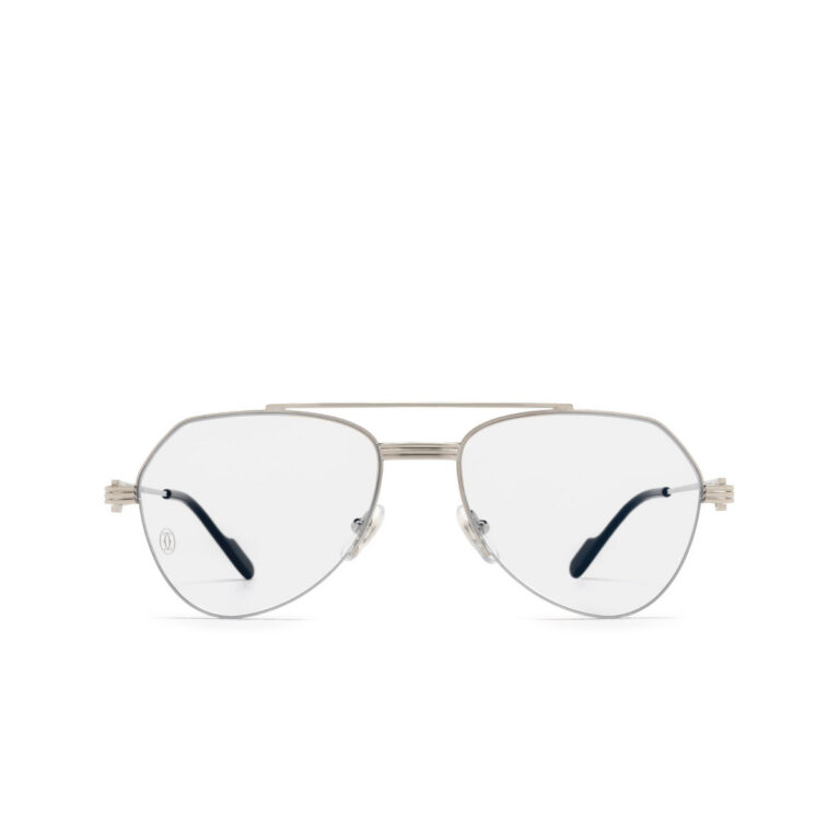 Lunettes de vue Cartier CT0409O posées sur un fond neutre, incarnant le luxe discret et l'élégance moderne