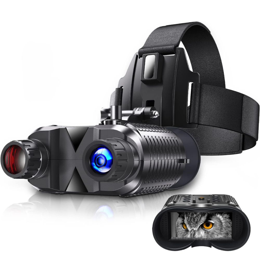 Jumelles De Vision Nocturne Infrarouge – Zoom 8x, Vidéo 1080p, Portée 300m, Pour Chasse & Outdoor