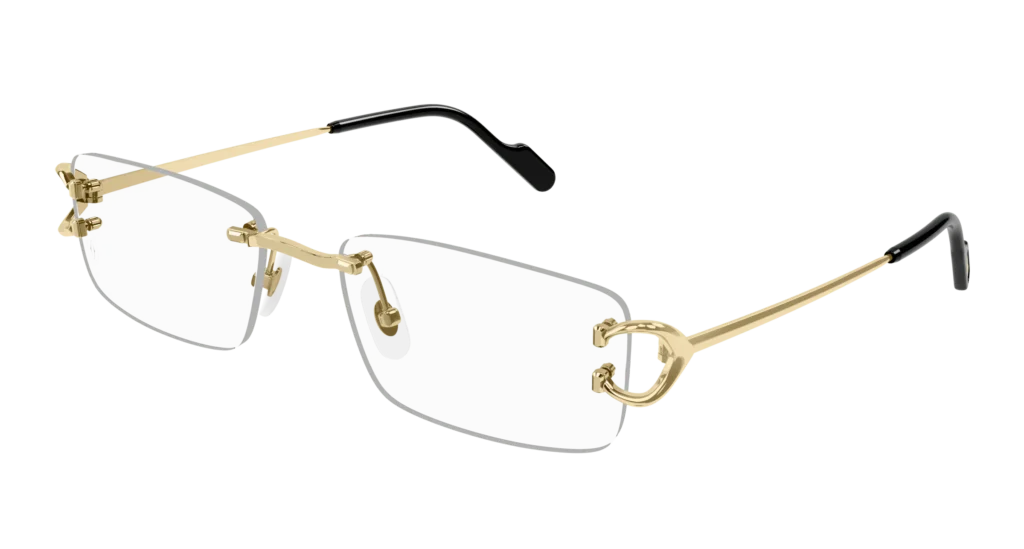 Lunettes de vue Cartier Piccadilly CT0344O-001 pour homme, un design raffiné et élégant
