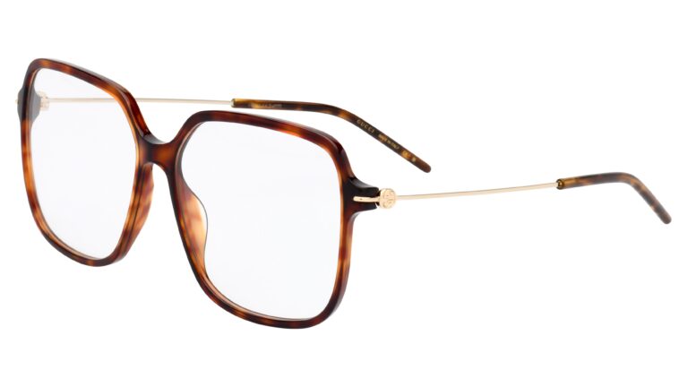 Lunettes de vue Gucci femme GG1271O écaille foncée avec monture carrée, un choix tendance et élégant