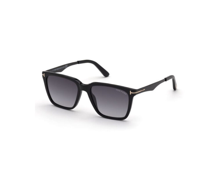 Lunettes de soleil Tom Ford FT0862 Garrett avec monture noire élégante, symbole de style moderne