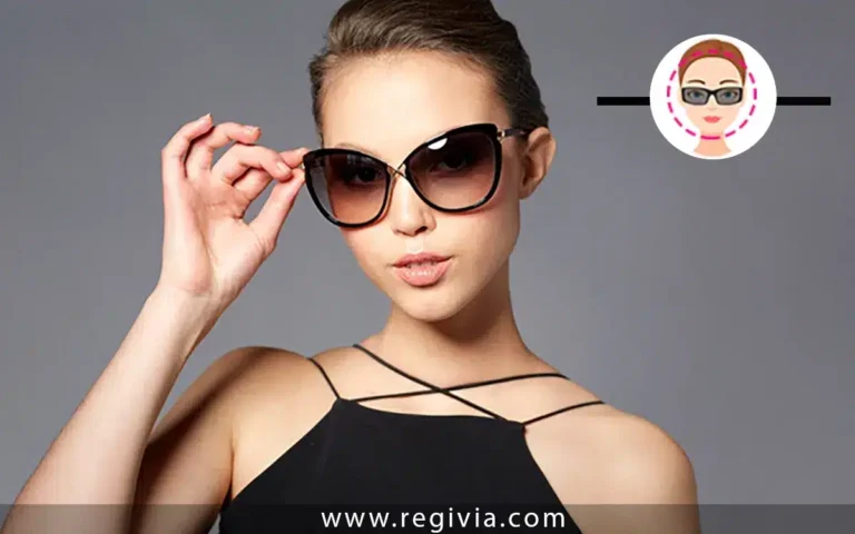 Femme au visage rond portant des lunettes carrées pour affiner ses traits