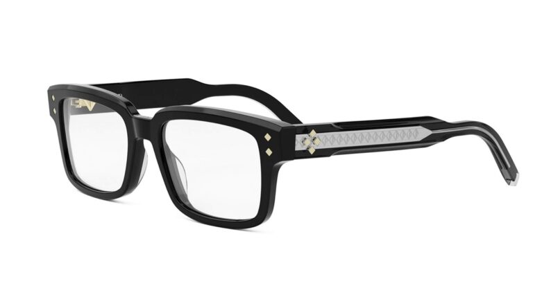 Lunettes de vue Dior Diamond CD noires au design sophistiqué
