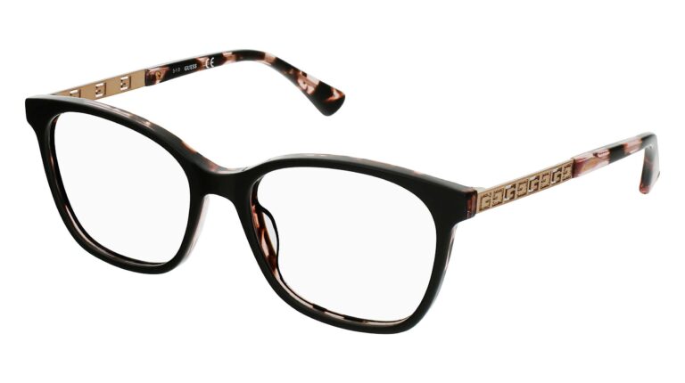 Lunettes de vue Guess modèle GU2743 pour femme au design élégant noir et écaille rose