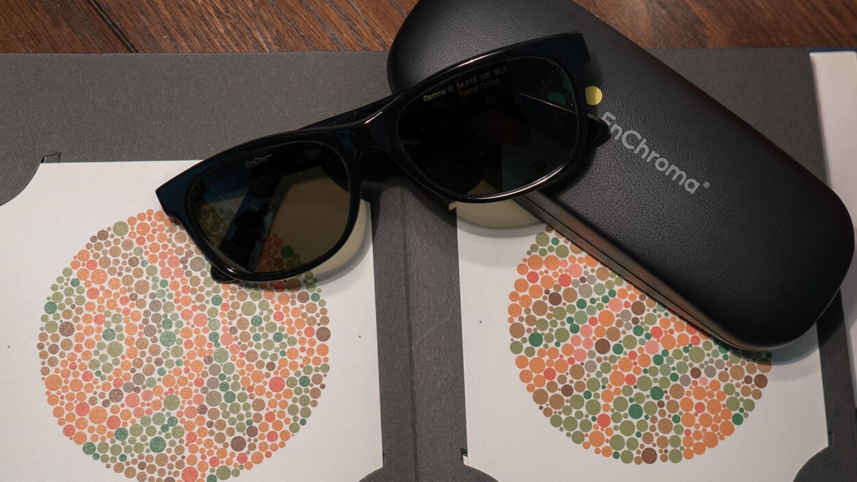 Test de lunettes pour daltoniens EnChroma